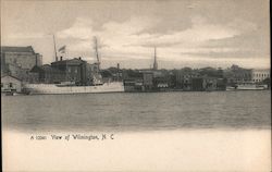 View of Wilmington Across the Cape Fear River North Carolina Postcard Postcard Postcard