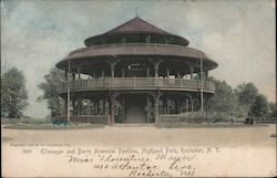 Ellwanger and Barry Memorial Pavilion, Highland Park Rochester, NY Postcard Postcard Postcard