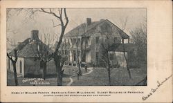 Home of William Panton America's First Millionaire Postcard