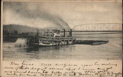 Ohio River Coal Boat Wheeling, WV Postcard Postcard Postcard