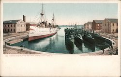 Torpedo Boats on the Wet Rock Postcard