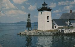 Lighthouse near Ferry Landing Postcard