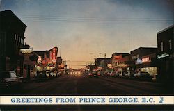 Greetings from Prince George, B.C. British Columbia Canada Postcard Postcard Postcard