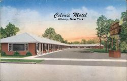 Colonie Motel Albany, New York Postcard Postcard Postcard