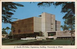 J. Neville McArthur Engineering Building, University of Miami Florida Postcard Postcard Postcard