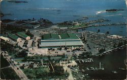 Convention Hall and Marina at Dinner Key Coconut Grove Miami, FL Postcard Postcard Postcard