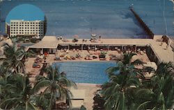 Surfside Plaza Hotel On the Ocean at 25th St. Postcard