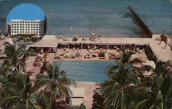 Surfside Plaza Hotel Postcard