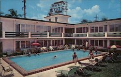 The Beach Motel Miami Beach, FL Postcard Postcard Postcard