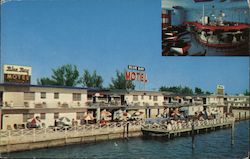 Magnificent Blue Bay Motel and Cocktail Lounge Miami Beach, FL Postcard Postcard Postcard