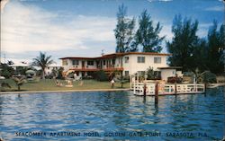 Seacomber Apartment Hotel, Golden Gate Point, Sarasota, Fla. Postcard