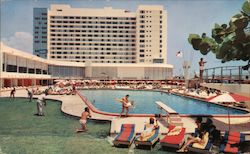 Newest, Largest and Most Luxurious Hotel in Miami Beach Deauville Florida Postcard Postcard Postcard