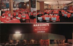 Mansene's Italian Restaurant Postcard