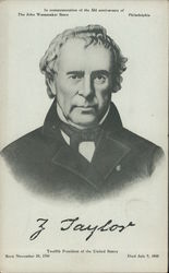 Zachary Taylor Large Format Postcard