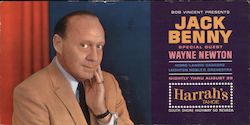 Bob Vincent Presents Jack Benny with Special Guest Wayne Newton San Francisco, CA Large Format Postcard Large Format Postcard Large Format Postcard