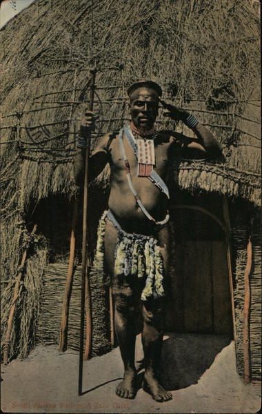 zulu-chief-south-africa-postcard