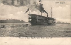 Steamer of Upper Egypt of Thos. Cook & Sons Ltd. Postcard