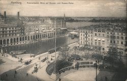 Hamburg, Alsterarkaden, Blick auf Binnen und Aussen-Aister Germany Postcard Postcard Postcard