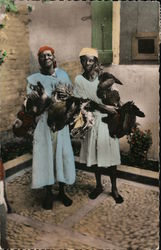 Hens poultry sellers Haiti Postcard Postcard Postcard