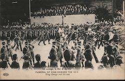 Funeral of King Edward the VII, King George and his sons Royalty Postcard Postcard Postcard