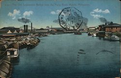 The Old Suspension Bridge Over the Pasig River Manila, Philippines Southeast Asia Postcard Postcard Postcard