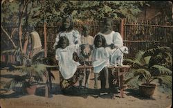 A Philippino Family, P.I. Philippines Southeast Asia Postcard Postcard Postcard