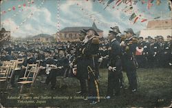 Admiral Sperry And Sailors Witnessing A Geisha Performance Yokohama, Japan Postcard Postcard Postcard