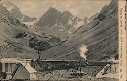 Nº 50. Cerro Caracoles y gran tunel. (Lado de Chile) Postcard