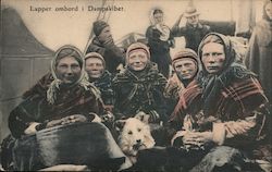 Lapper ombord i Dampskibet Postcard