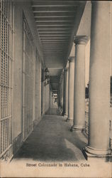 Street Colonade in Habana, Cuba Postcard