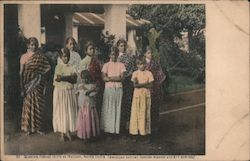 Mission School Girls - American Baptist Foreign Mission Society of Boston Postcard