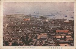 View of Town From Suwayama Postcard