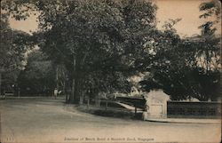 Junction of Beach Road & Stanford Road Postcard