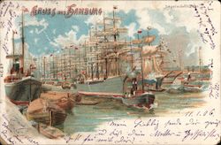 Gruss aus Hamburg Postcard