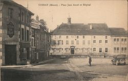 Place Jean Ancel et Hopital Postcard