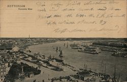 Rotterdam - Panorma Maas Netherlands Postcard Postcard Postcard