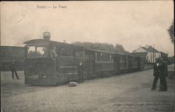 Tinlot - the tram. Belgium Postcard Postcard Postcard