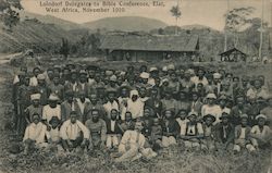 Lolodorf Delegates to Bible Conference, Elat, West Africa, November 1910 Postcard