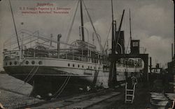 Amsterdam, S S Koningin Regentes v.d. Stoomvaart Steamers Postcard Postcard Postcard