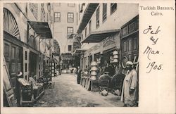 Turkish Bazaars, Cairo. Postcard