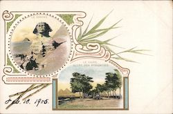 Le Sphinx. Le Caire. Allee Des Pyramides. Postcard