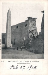 HAUTE-EGYPTE - Le Pilone et l'Obelisque du Temple de Luxor Africa Postcard Postcard Postcard