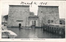 HAUTE-EGYPTE - Grand Pilone a Philae Africa Postcard Postcard Postcard