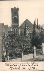 Facade of American Church Postcard