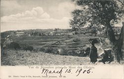 Vue de Jerusalem prise du Mont des Oliviers Postcard