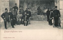 Group of Turkish Military Officers Postcard