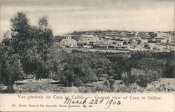 General view of Cana in Galilee Israel Middle East Postcard Postcard Postcard