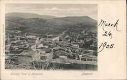 Real View of Nazareth Palestine Middle East Postcard Postcard Postcard