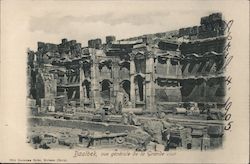 General View of the Great Court Baalbek, Lebanon Middle East Postcard Postcard Postcard