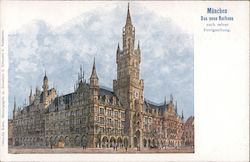 Munchen, das neue Rathaus Postcard